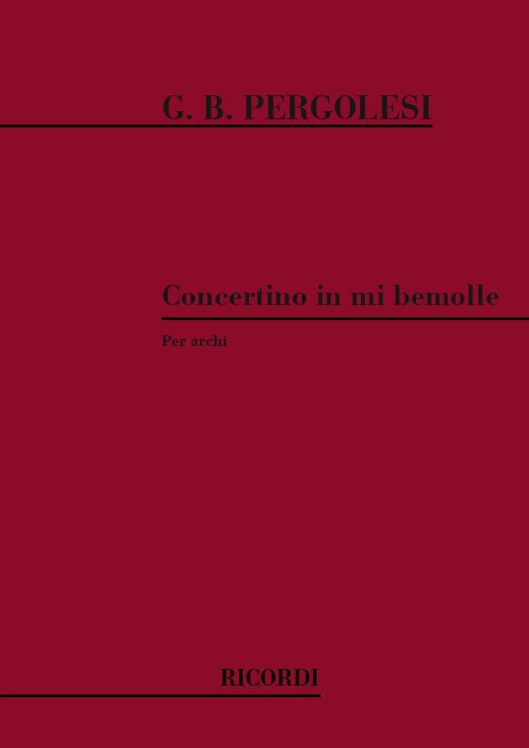 Concertino Per Archi In Mi Bem.
